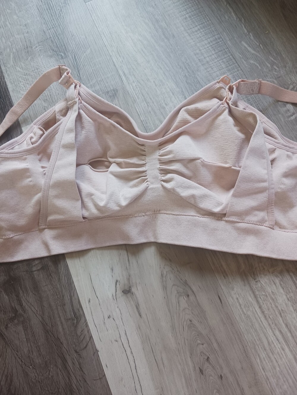 Kindred Bravely Nude/Pink Seamless Nursing & Pumping Bra - L Busty - Picture 3 of 5